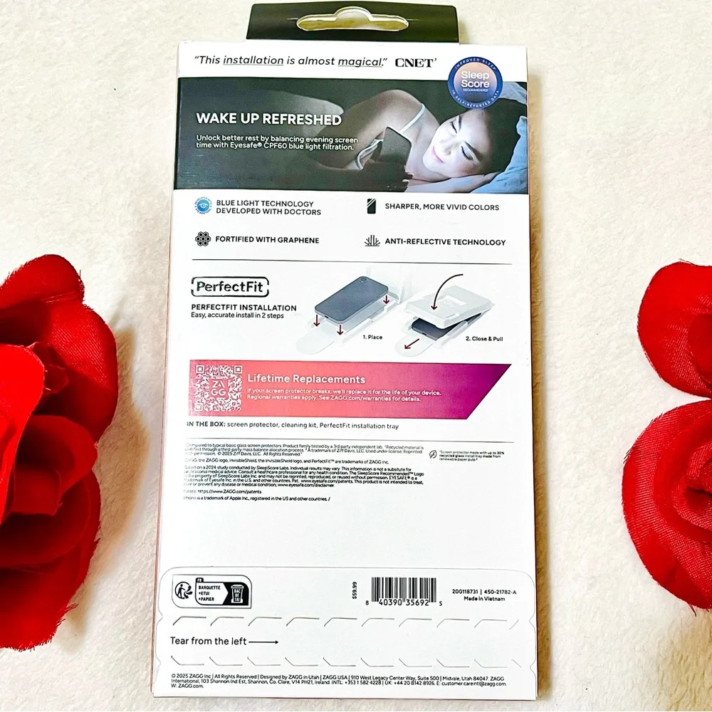 NWT ZAGG InvisibleShield 11x Stronger Sleep Better Screen Protector - iPhone 17